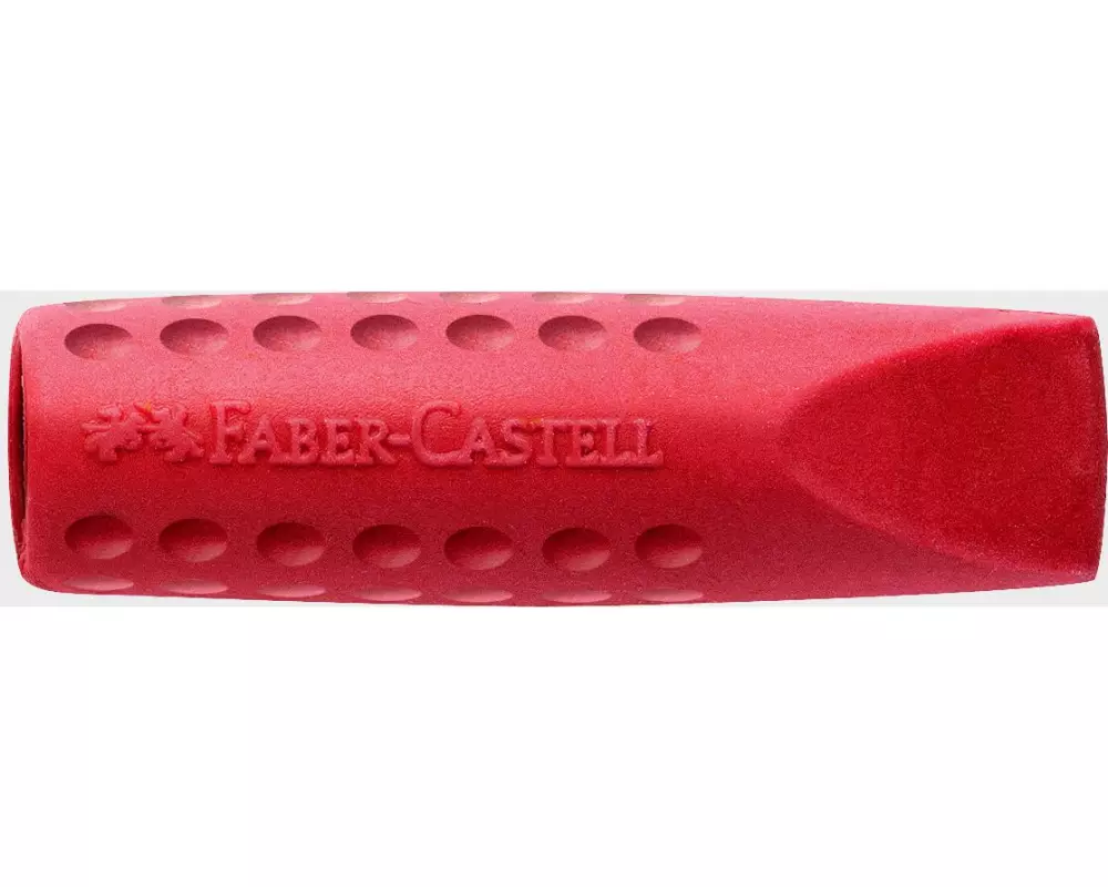Faber-Castell Radiergummi Grip Cap 24 Stück, Blau und Rot