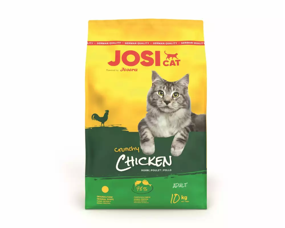 Josi Cat & Dog by Josera Trockenfutter JosiCat Crunchy Chicken, Adult, 10 kg