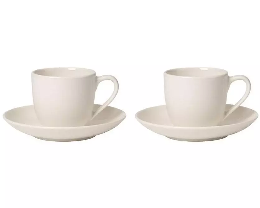 Villeroy & Boch Espressotasse For me 100 ml, 2 Stück, Weiss