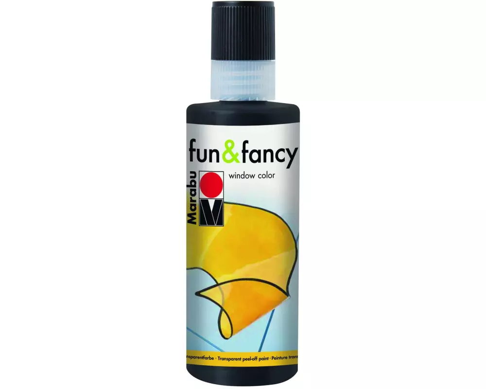 Marabu Fensterfarbe Window Color Konturenfarbe, Soft Schwarz