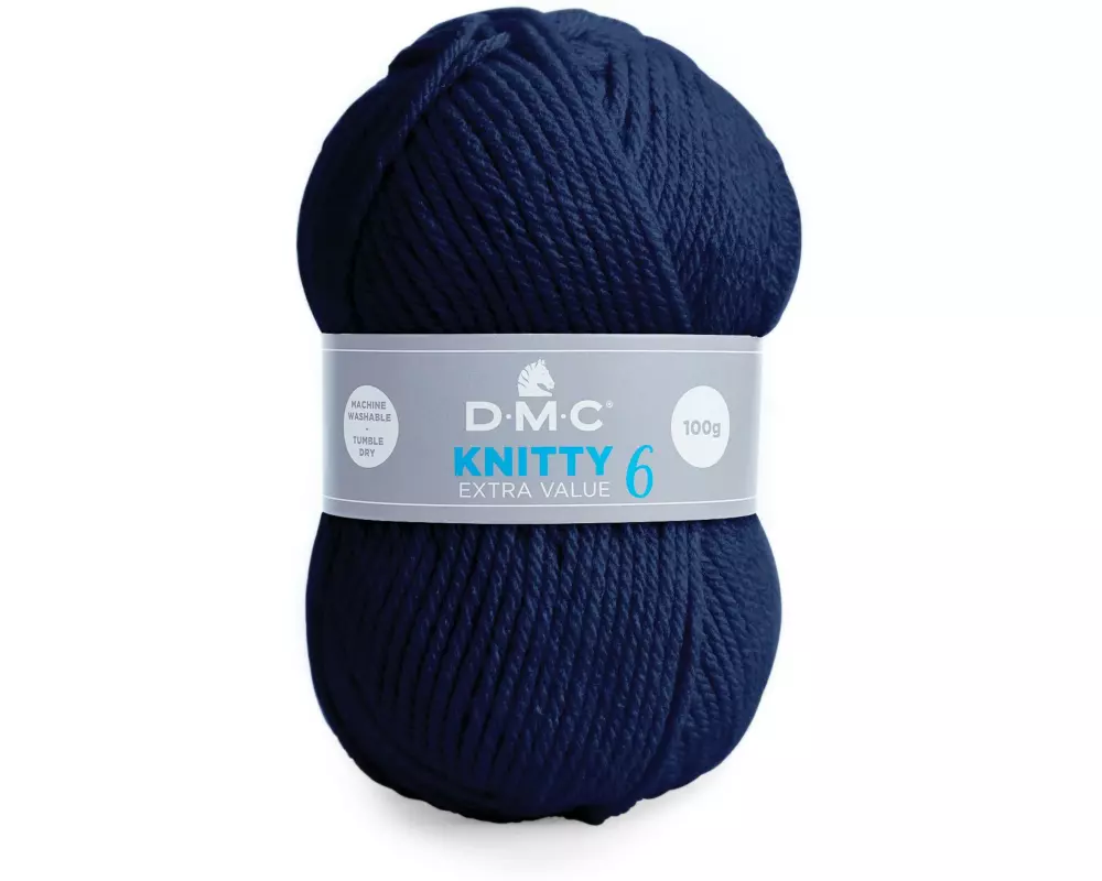 DMC Wolle Knitty 6 Dunkelblau