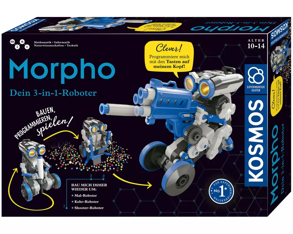 Kosmos Experimentierkasten Morpho - 3-in-1 Roboter