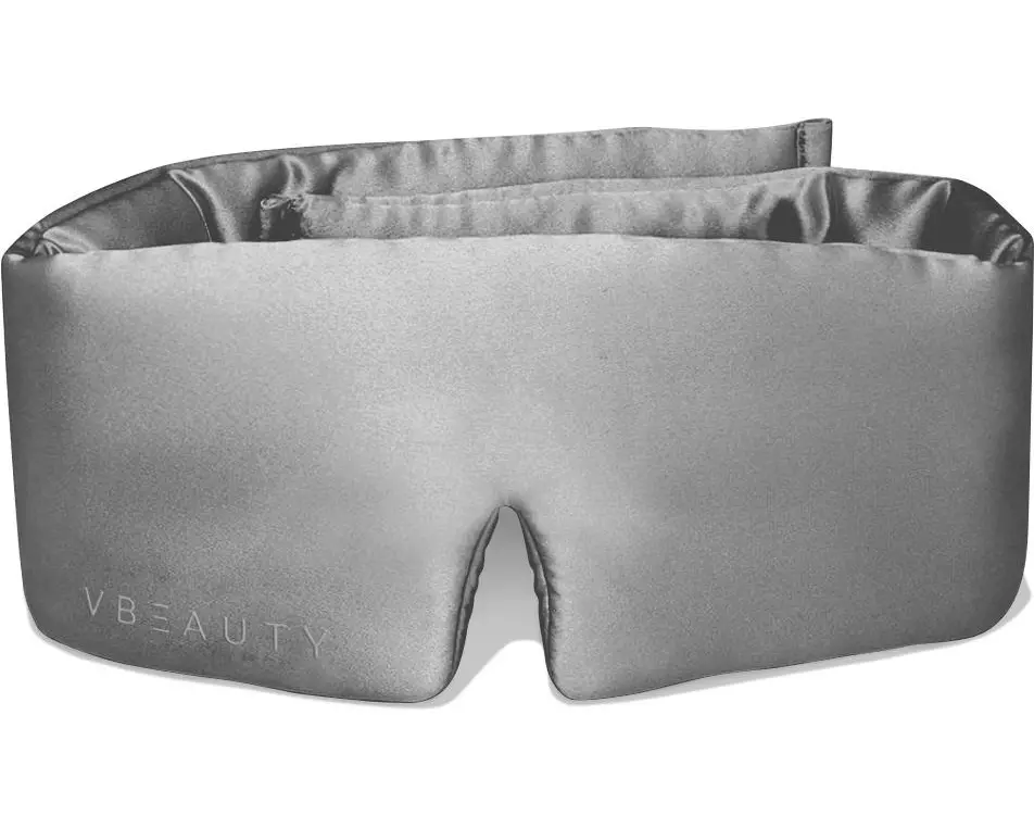 VBEAUTY Deep Sleep Seiden Schlafmaske – Anthrazit