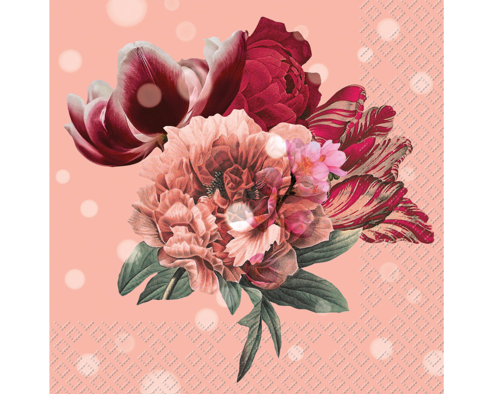 STEWO Serviette Lenora 33x33cm 2572605625 rosa 20 Stück