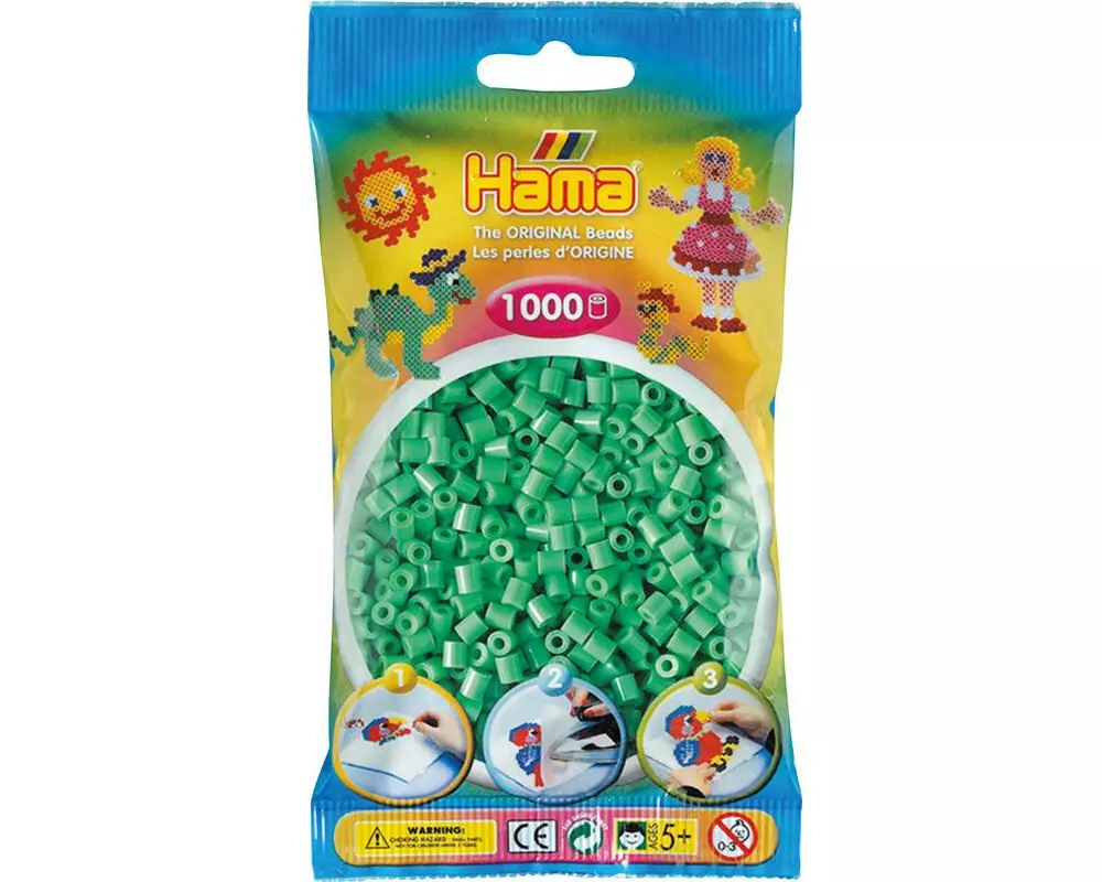 Hama Bügelperlen midi 1000 Stk. Grün/Hellgrün