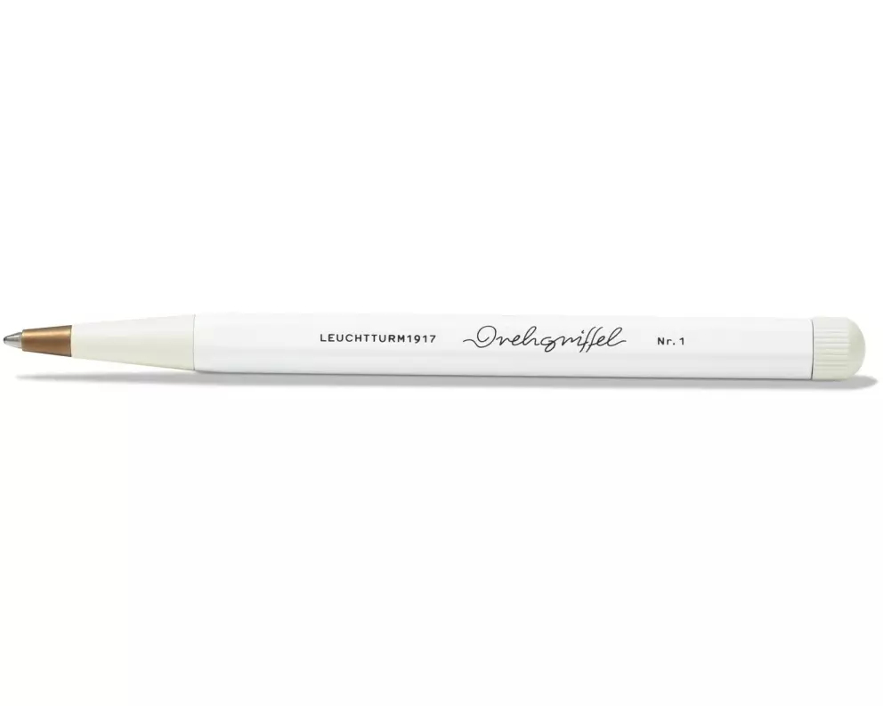 Leuchtturm Kugelschreiber Drehgriffel 0.5 mm, Weiss