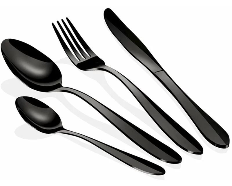 Berlinger Haus 24-teiliges Besteck-Set schwarz