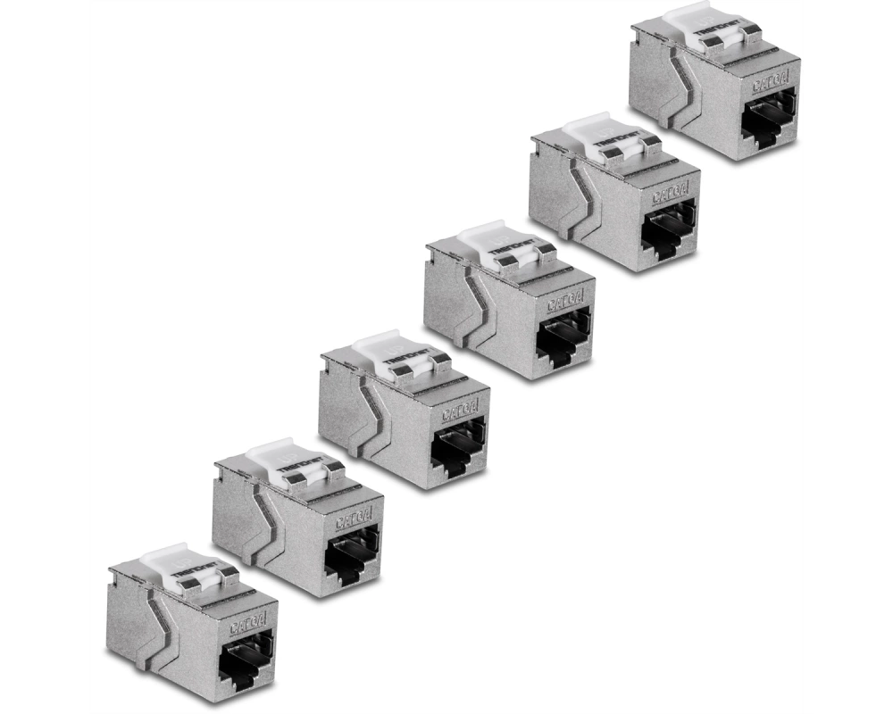 TRENDnet TC-KC06C6A Cat6A RJ-45 Keystone, 6-Pack