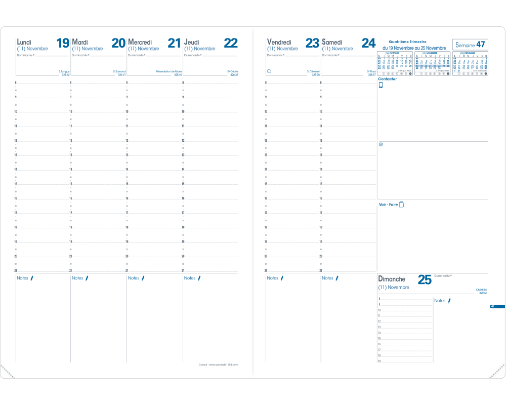 QUO-VADIS Ersatzinhalt Consul 2026 024004Q 1W/2S Impala/Club FR 21x29.7cm