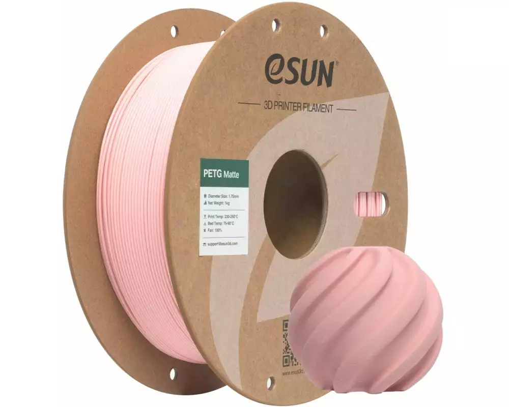 eSun Filament PETG-Matte Pfirsich 1.75 mm 1 kg