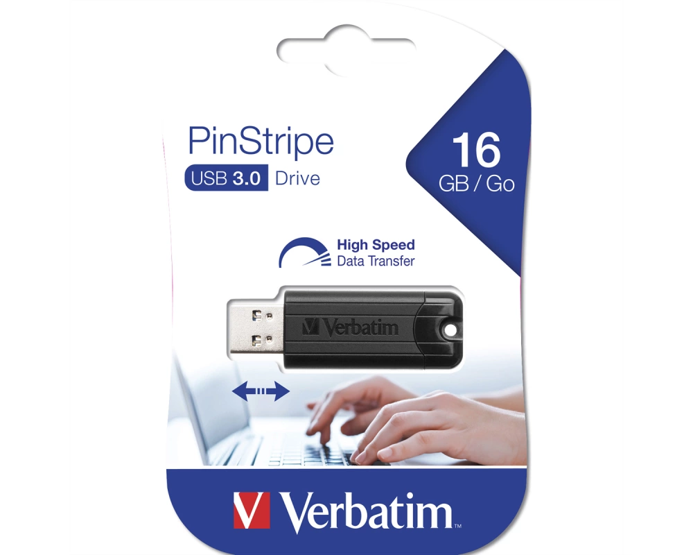 VERBATIM Store 'n' Go PinStripe USB 3.0, 16GB
