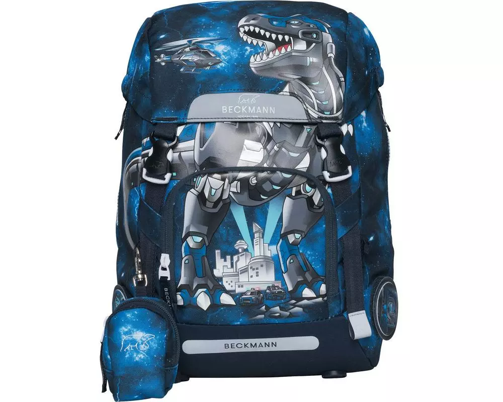 Beckmann Schulrucksack Classic Tech Rex, 22 Liter