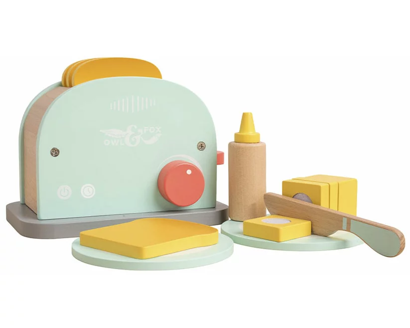 OWL & FOX Holz Toaster Set FSC