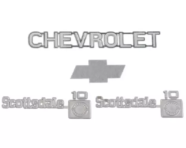 RC4WD Metall Emblem Set Chevy K10 Scottsdale 1:10