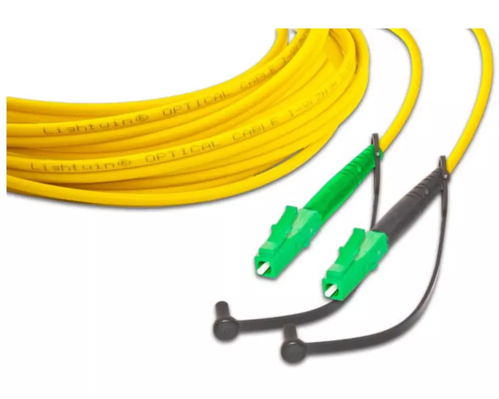 Lightwin LWL-Patchkabel Singlemode LC/APC – LC/APC, OS2, Simplex, 7 m