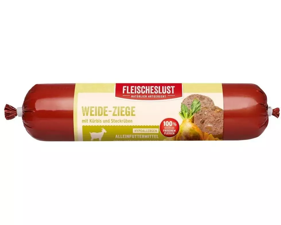 Fleischeslust Nassfutter Hypoallergen Weide-Ziege, 400 g