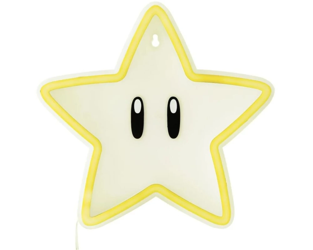 Paladone Super Mario LED Wandlampe Super Star Neon