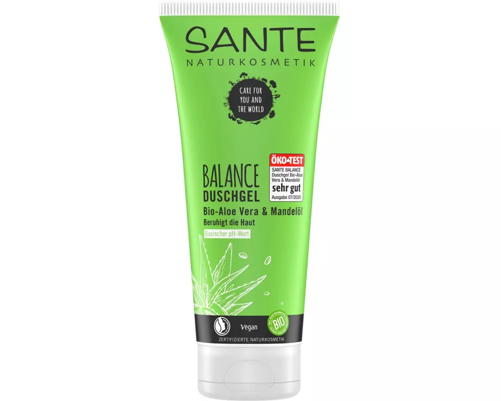 SANTE Duschgel Balance Bio-Aloe und Mandelöl 200 ml