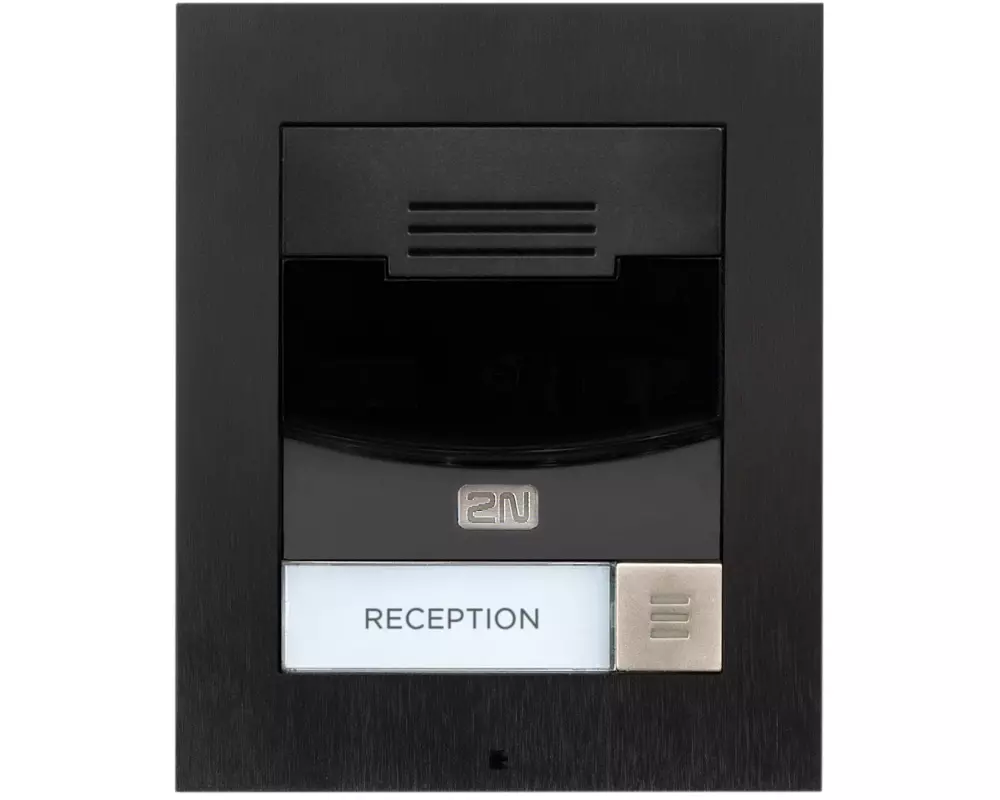 2N IP Türstation IP Solo ohne Kamera, Wandmontage, schwarz