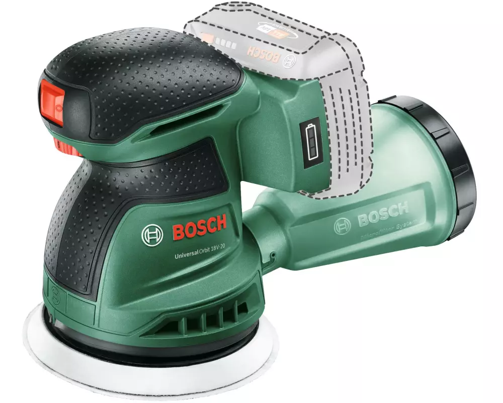 Bosch Akku-Exzenterschleifer UniversalOrbit 18 V-20