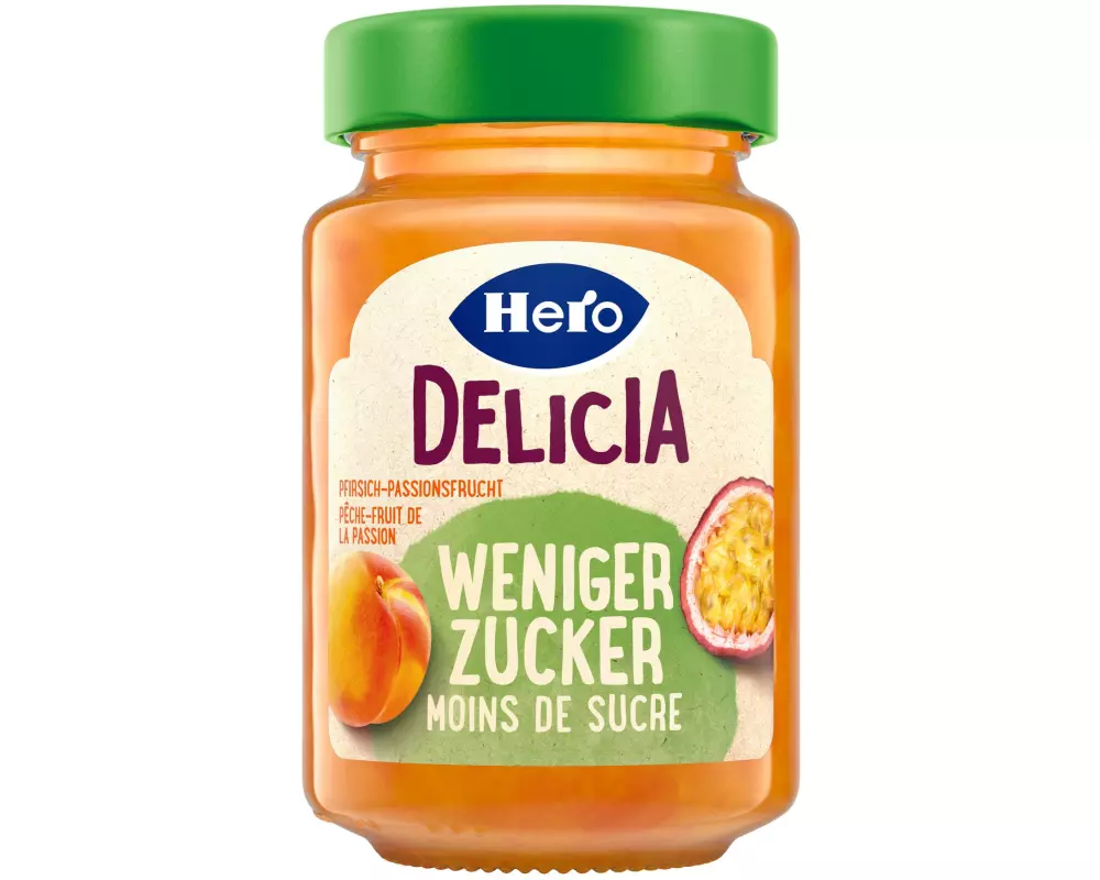 Hero Delicia Weniger Zucker Pfirsichkonfitüre 270 g