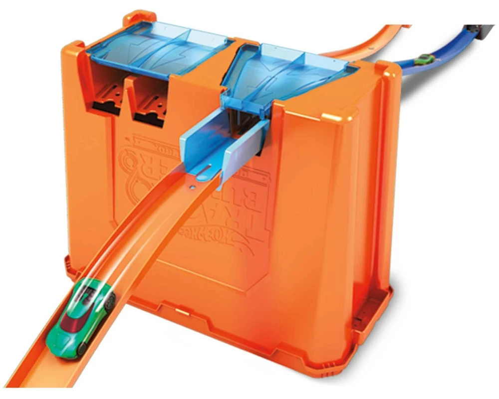 Hot Wheels Track Builder Deluxe Stunt Box mit Aufbewahrungsbox