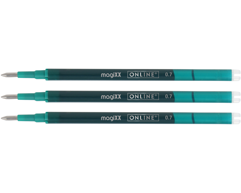 ONLINE Gel-Mine MagiXX 0.7mm 40164/3 türkis, Tag-Bag 3 Stück