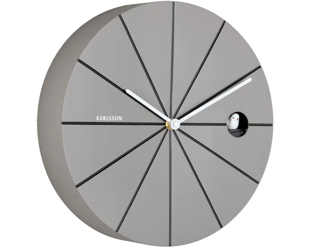 KARLSSON Wanduhr Destacado 28 cm, Dark Grey