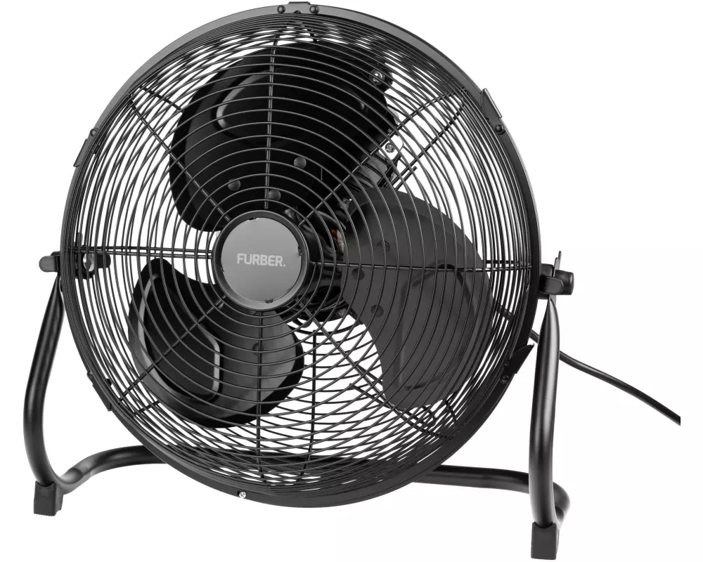 FURBER Bodenventilator Vayu-Industry 12" Schwarz matt