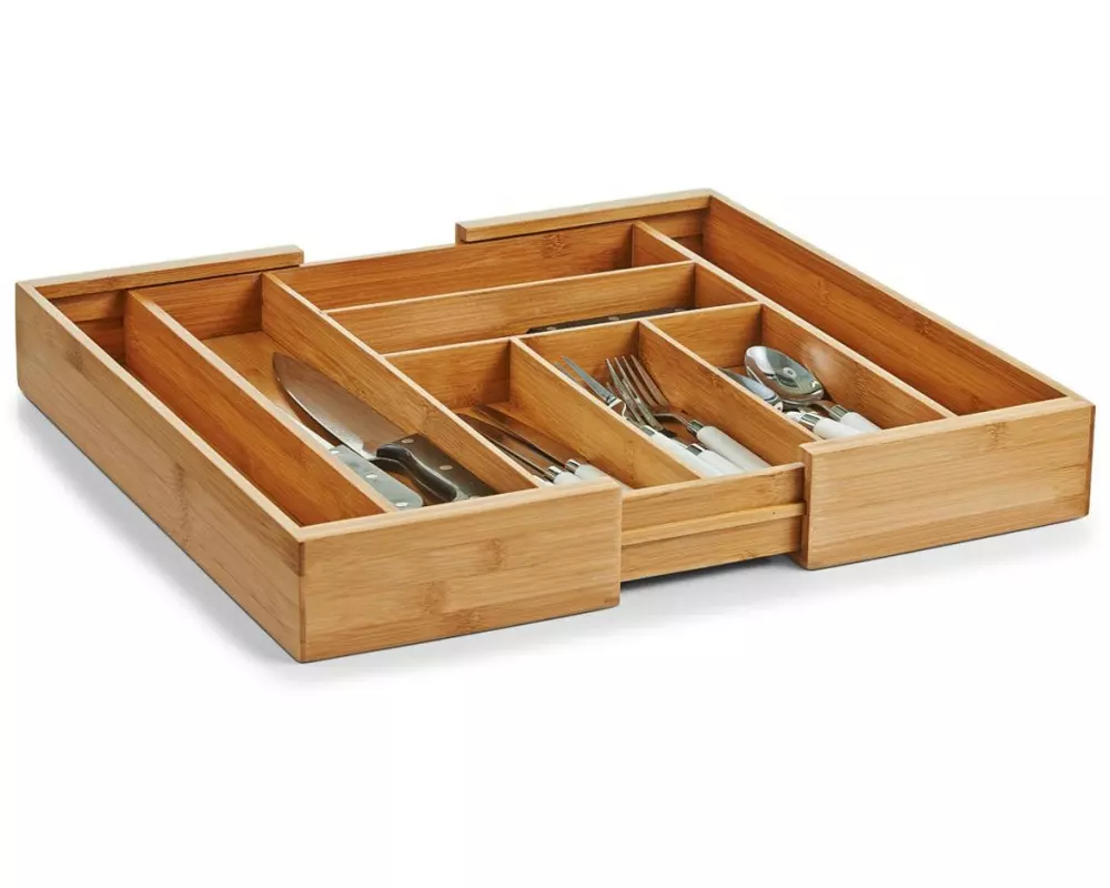 Zeller Present Besteckkasten Bamboo Braun