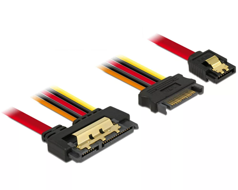 Delock SATA3-Kombikabel SATA Strom, 30 cm