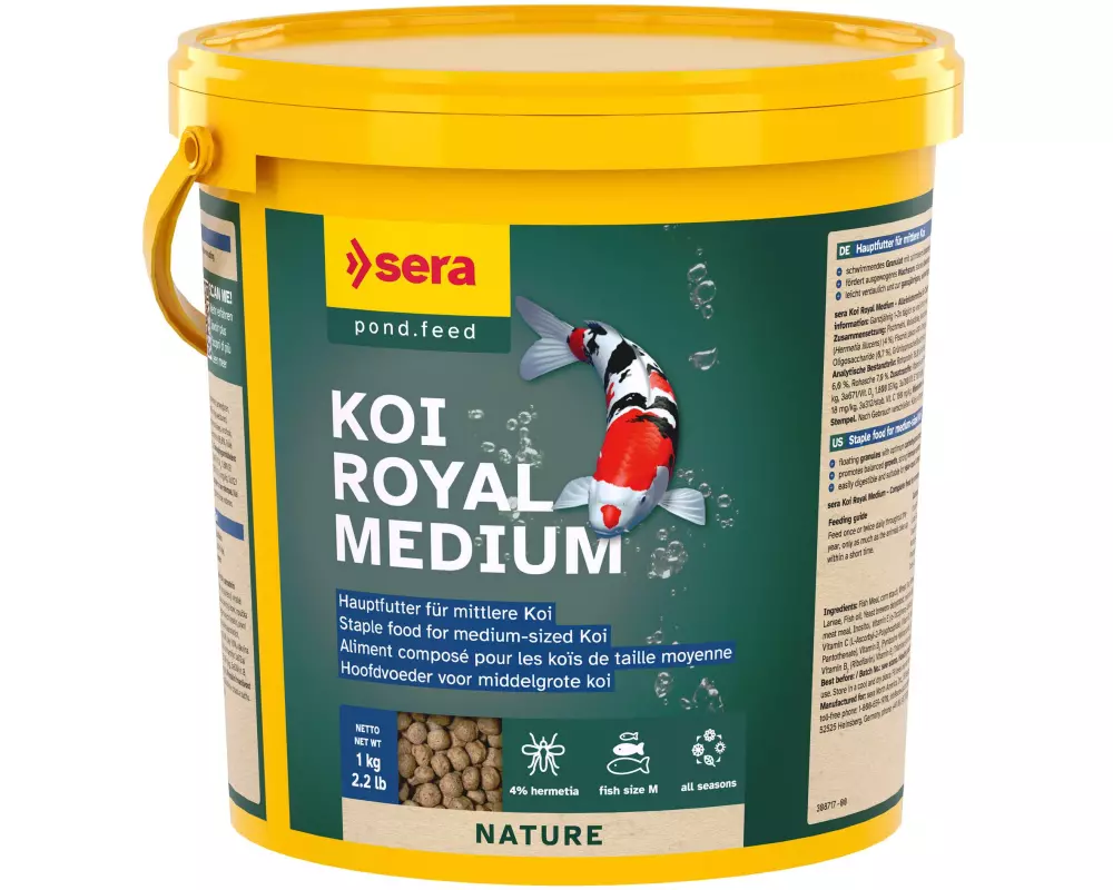 sera Koifutter Koi Royal Nature Medium, 3800 ml, 1000g