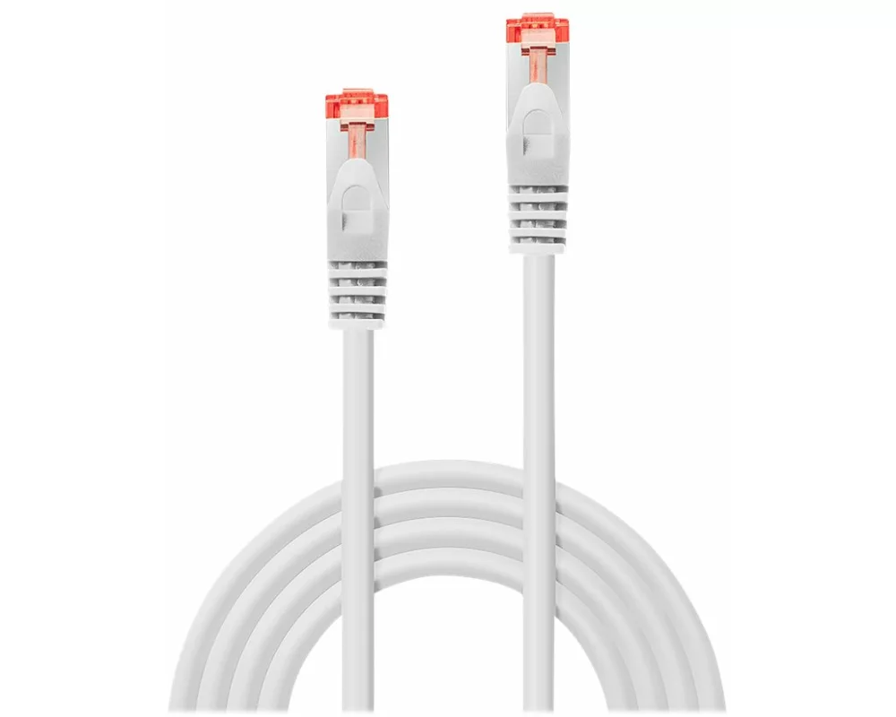LINDY Basic Cat.6 S/FTP Cable, white, 7,5m Patchcable