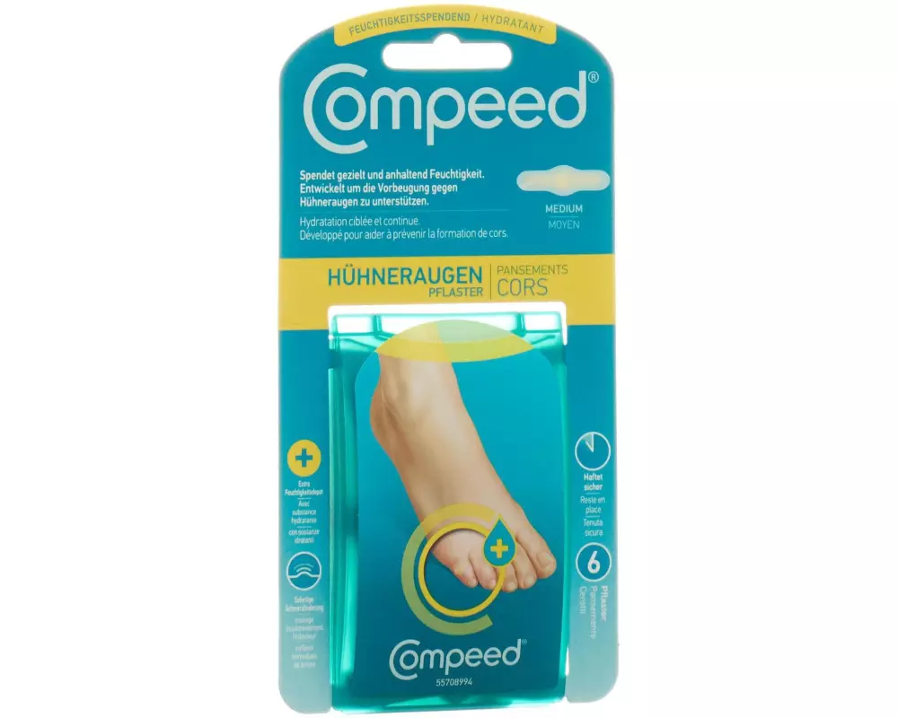 Compeed Hühneraugenpflaster feuchtigkeitsspendend M 6 Stück