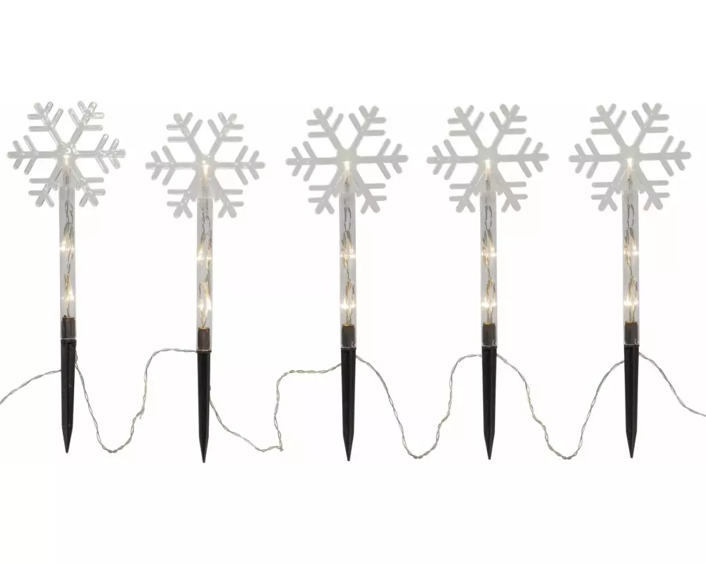 Star Trading Dekolicht Wandy, 5er, mit Erdspiess, 25 cm