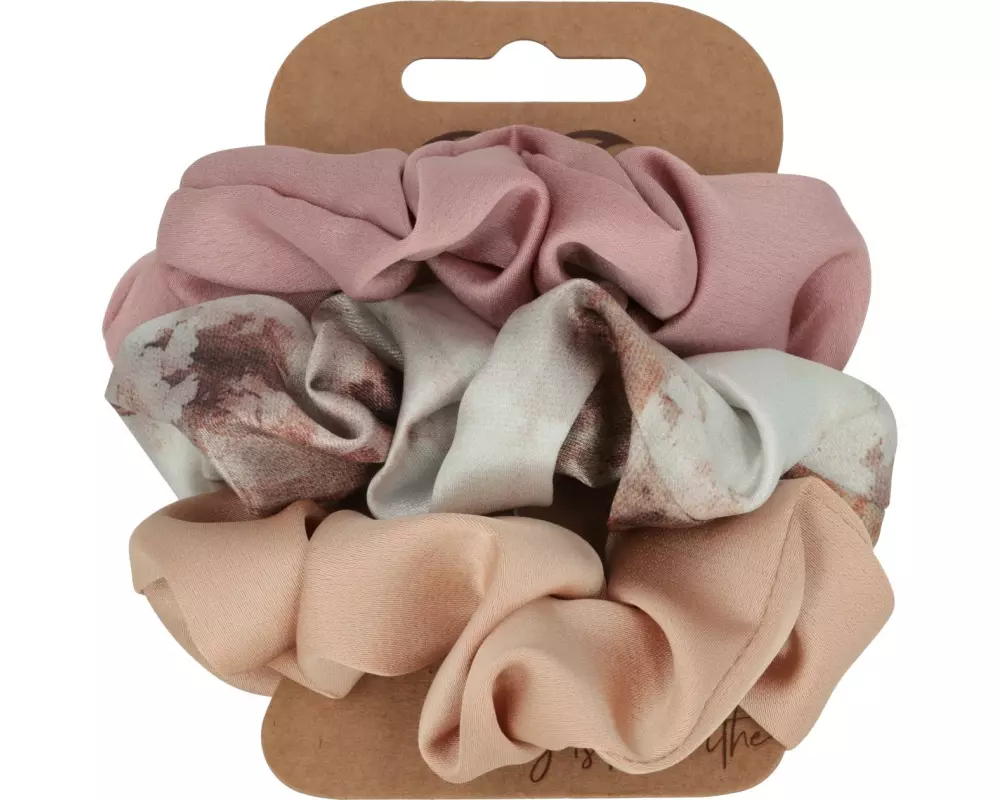 Body Mind Soul Scrunchie Yoga, print/rosa/hellbraun
