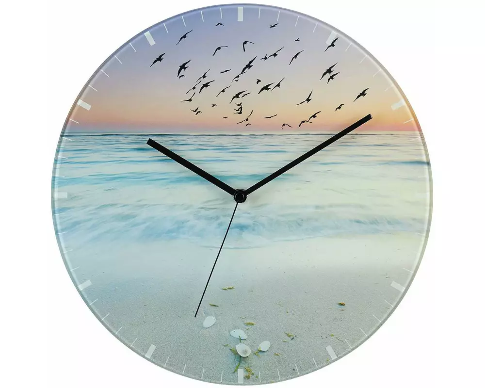 TFA Dostmann Wanduhr Sunset Ø 30 cm, Mehrfarbig