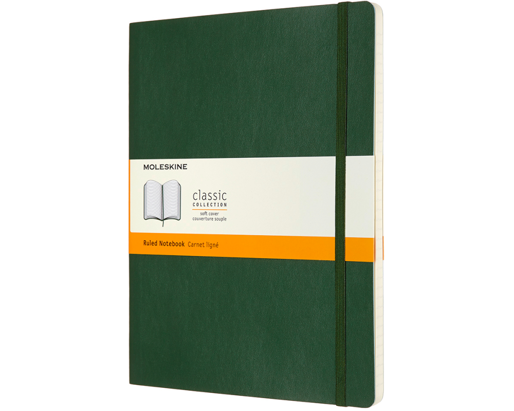 MOLESKINE Notizbuch XL SC 25x19cm 600059 liniert, myrtengrün, 192 S.