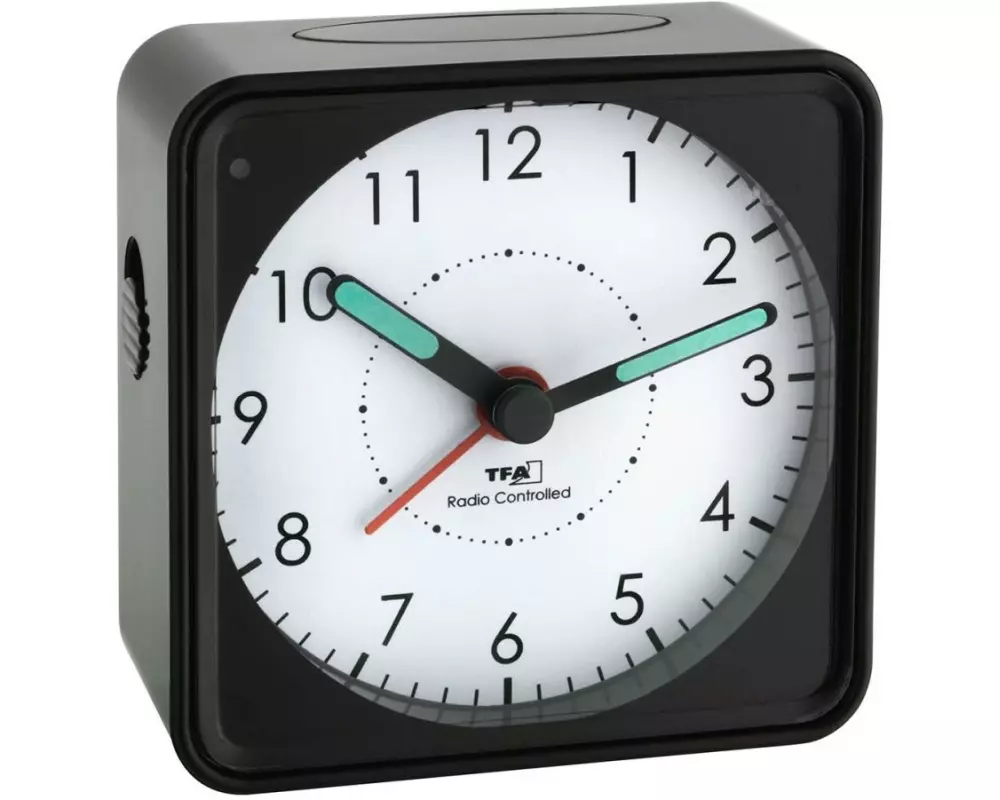 TFA Dostmann Funkwecker Picco Schwarz