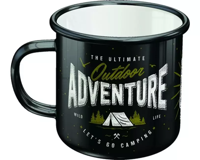 Nostalgic Art Universaltasse Outdoor Adventure 360 ml, 1 Stück, Schwarz