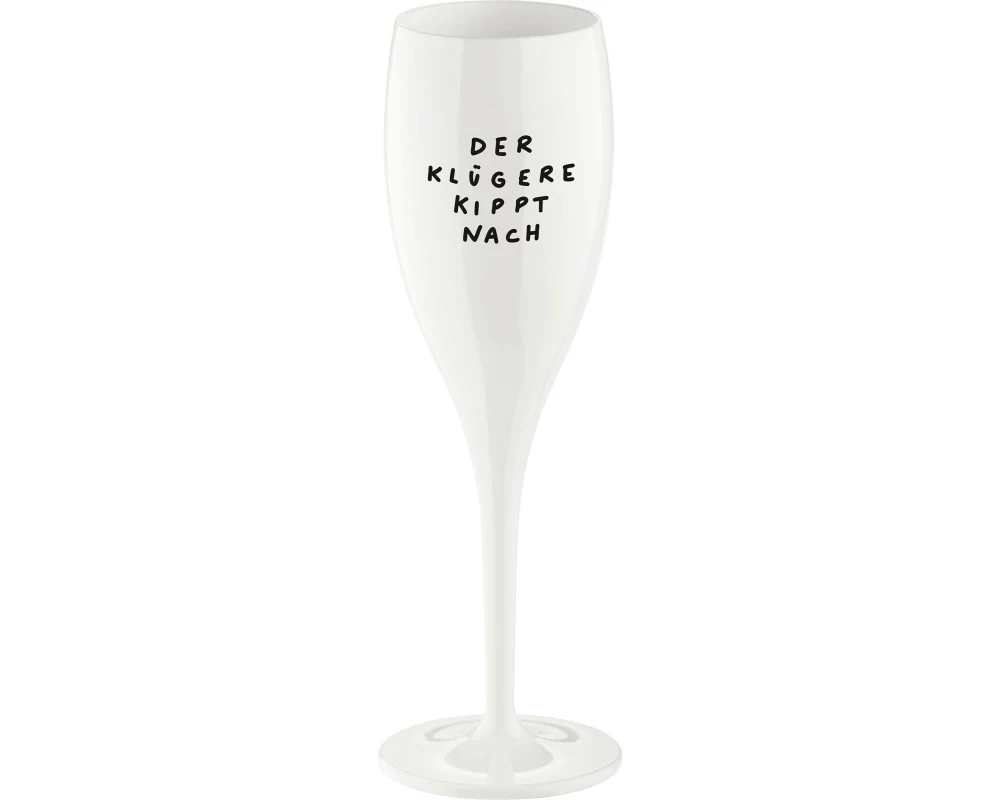 Koziol Sektglas Klügere 100 ml, 1 Stück, Weiss