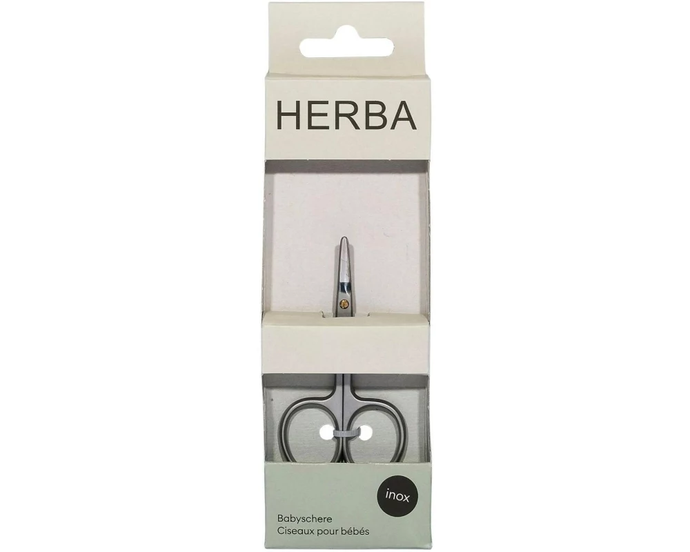 Herba Babyschere Inox Silber