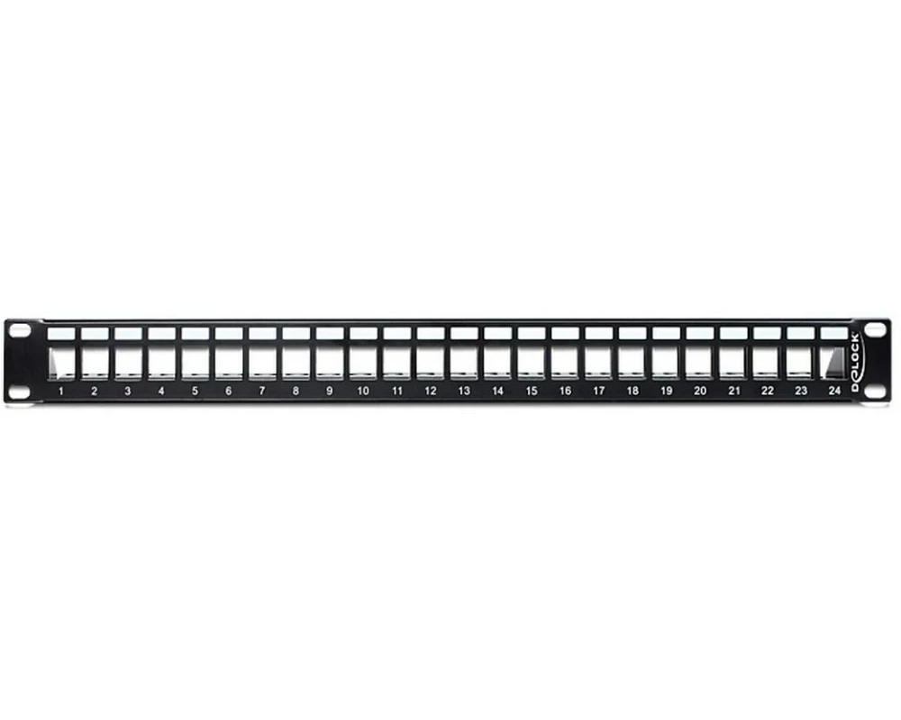 Delock Patchpanel Keystone 24 Port 19" Rack