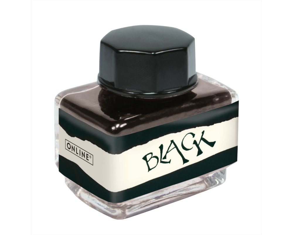 ONLINE Tintenglas 15ml 17116/3 Black