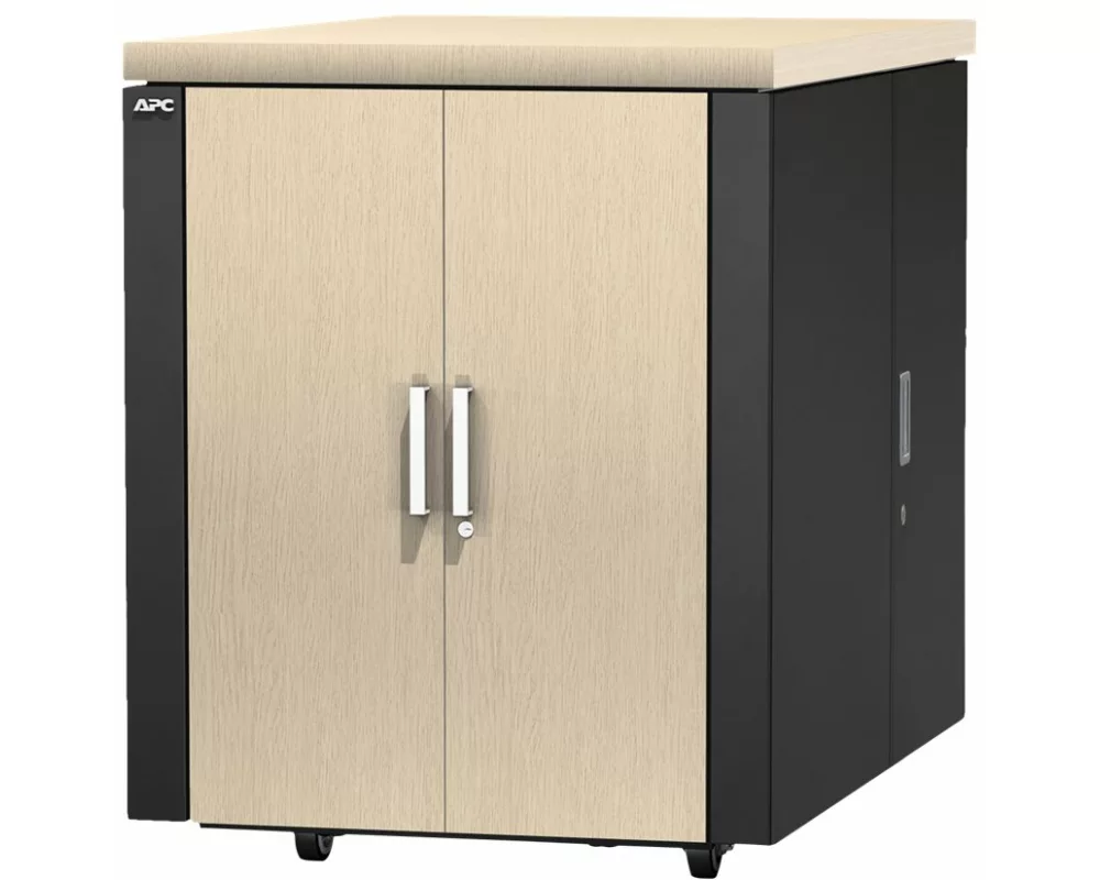 APC NetShelter CX 18U Secure Soundproof Server Room in a Box Enclosure - Shock Packaging