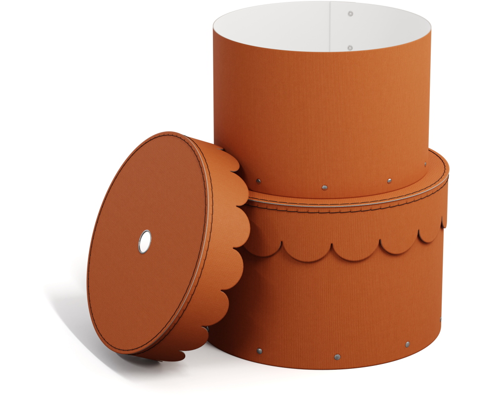 BIGSO BOX OF SWEDEN Aufbewahrungsbox Wilma 988252207 terracotta 2er-Set