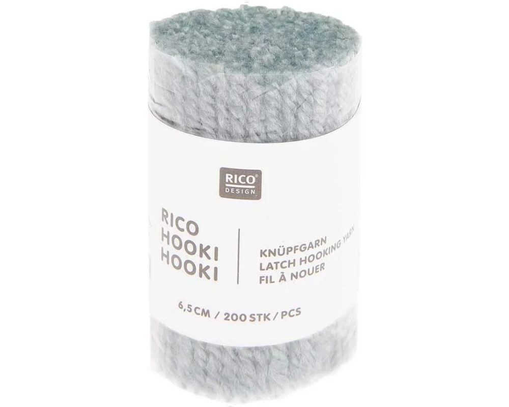 Rico Design Hooki Knüpfgarn Eisblau
