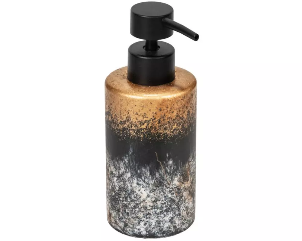 Wenko Seifenspender Lacona 1000 ml, Gold/Grau/Schwarz