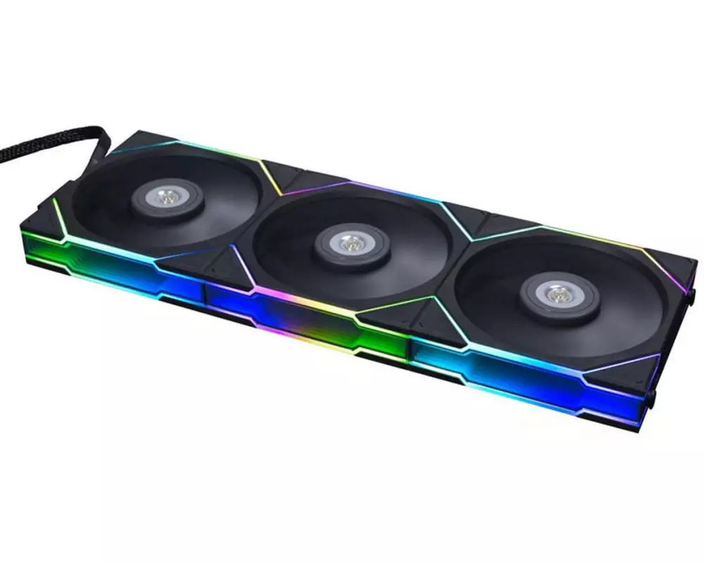 Lian Li PC-Lüfter Uni Fan TL 120 mm 3er-Pack, Schwarz