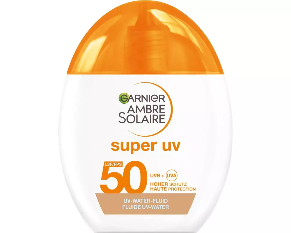 Garnier Ambre Solaire Super UV UV-Water-Fluid Glow LSF 50 40 ml